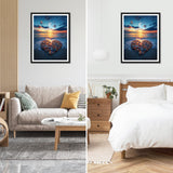 NEWENMO Diamonds Painting Kits for Adults Beginner DIY 5D Heart Beach Diamond Art Paint with Round Diamonds, Full Drill Gem Art Moon Diamonds Painting for Craft Home Wall Decor 12x16Inch NEWENMO