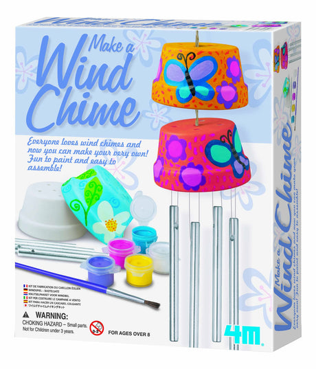 4M Make A Wind Chime Kit - Arts & Crafts DIY Kit - Set of 6 4M