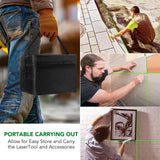 FELLAT Laser Level, 4x360° Self Leveling Green Cross Line Laser for Construction and Picture Hanging with Rechargeable battery, Remote Controller, Magnetic Rotating Stand FELLAT