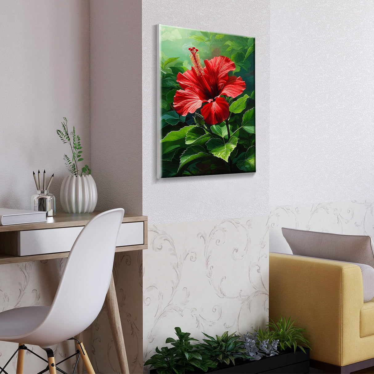 ATDMS Paint by Numbers kit for Adults with Frame Flowers Paint by Numbers with Easel DIY Adult Paint by Number Kits on Canvas Oil Painting Kits for Gift Home Wall Decor 8x12 Inch ATDMS