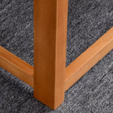 Outsunny 4 Seater L Shaped Patio Furniture Set with Coffee Table and Cushions, Wood Outdoor Sectional Sofa Conversation Set for Garden, Backyard, Porch and Poolside (Gray) Outsunny