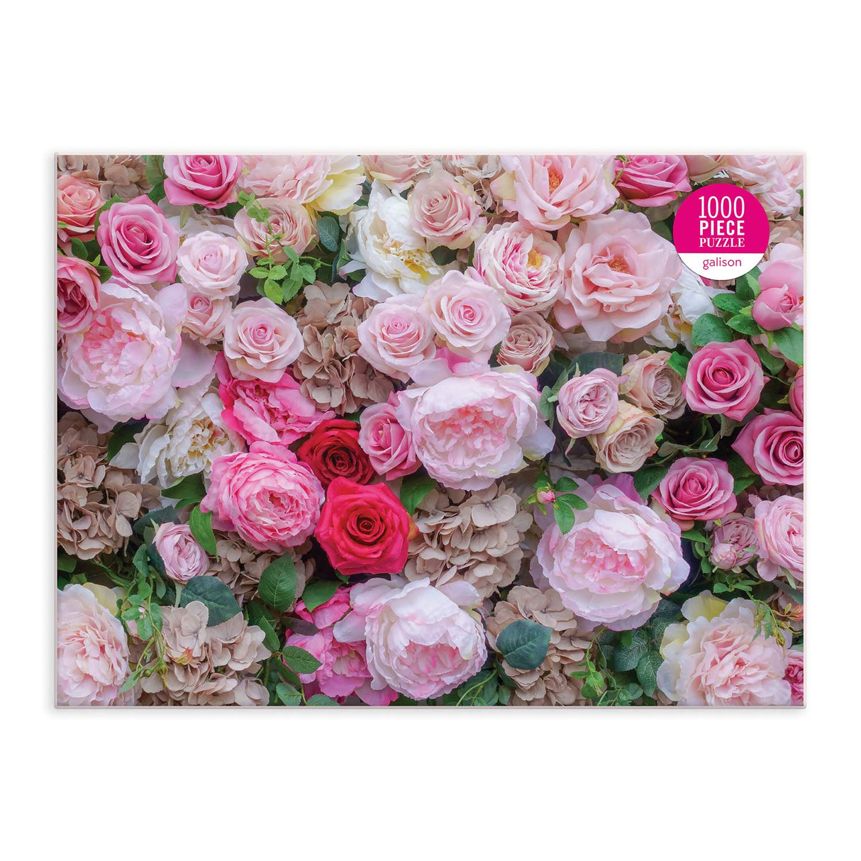 English Roses 1000 Piece Puzzle from Galison - Beautiful Photographic Jigsaw Puzzle from James Ogilvy Featuring Roses and Hydrangeas, Challenging & Fun Puzzle for Adults, 27" x 20", Unique Gift Idea Galison