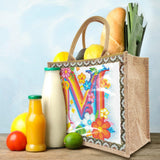 5D Diamond Art Painting Tote Bag Kit, DIY Painting Handbag Kits, Art Bag for Home Organizer (Single Side Dot Diamond)-M-1 WoodArtSupply
