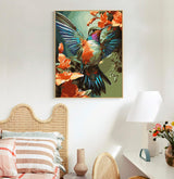 Paint by Numbers Kit for Adults- Hummingbird Adult Paint by Number Kits on Canvas for Beginners, Hummingbird DIY Acrylic Oil Number Painting Kits for Home Wall Decor Gift 16"x 20" (without Frame) Offito