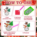 12Pack Christmas Diamond Art Ornaments Xams Diamond Painting Ornaments DIY Painting Keychain Kits for Adults Christmas Family Decor Hanging Kits Dolkoic