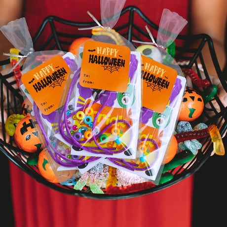 Winlyn 24 Sets Halloween Craft Kits DIY Art Sets Spider Bat Ghost Pumpkin Foam Stickers for Kids Fall Home Classroom Activities Trick-or-Treat Party Favors Winlyn
