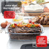 EATEX Glass Bread Pans for Homemade Bread Baking, 1.9 Qt Deep Glass Food Storage Containers with Lids Glass, 3 Glass Bread Loaf Pans 3 Airtight Lids EATEX