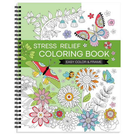 Adult Coloring Book: Stress Relief Coloring Books for Adults Relaxation with with 30 Pattern Included Mandalas Inspirational Flower, Spiral Coloring Pad Thick Paper with PVC Pad, Gift for Women Men Asten