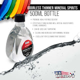 U.S. Art Supply Odorless Mineral Spirits Thinner, 500ml / 16.9 Fluid Ounce Container U.S. Art Supply