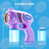 JOYIN 2 Bubble Guns with 2 Bottles Refill Solution, Bubble Machine Gun for Kids, Toddlers, Party Favors, Summer, Outdoors Activity, Wedding, Easter, Birthday Gift JOYIN