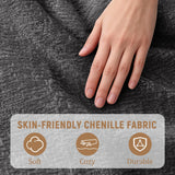 Korser Power Recliner Chair for Adults, Oversized Electric Recliner with Thickened Cushions, Chenille Fabric Reclining Chair for Living Room, Bedroom, Grey Korser