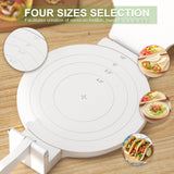 Tortilla Press 10 Inch- with 50pcs Parchment Paper and Dough Scraper-Quesadilla & Tortilla Makers, Homemade Mexican Tortillas, Roti, Burritos (White, Cat) Xadgve