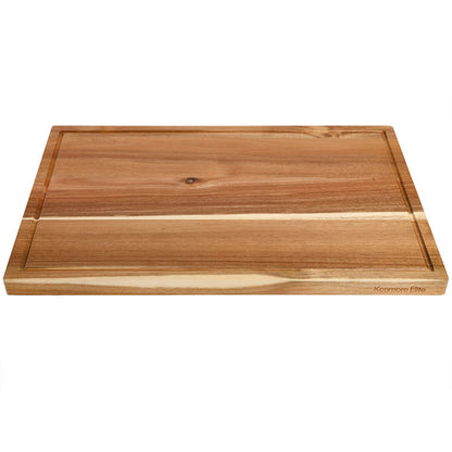 Kenmore Kenosha Heavy Duty Acacia Wood Extra Large Cutting Board W/Juice Grove, 24x16-inch - WoodArtSupply