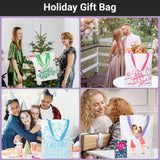 Segarty Sublimation Tote Bag, 30 pack Large White Reusable Women Grocery Bag Blank DIY Heat Transfer Canvas Bag Cosmetic Makeup Bags with Zipper bulk for Decorating Crafting Gift Travel 12oz Segarty