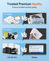 E-Z Ink Pro LC401XL LC401 Compatible Ink Cartridges Replacement for Brother LC401XL LC 401 XL to use with MFC-J1010DW MFC-J1012DW MFC-J1170DW (Black Cyan Magenta Yellow, 4 Pack) E-Z Ink Pro
