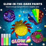 EPUMP Shell Painting Kit for Kids - Glow in The Dark Arts and Crafts for Boys Girls Ages 6-12, Kids Crafts 8-12, Art Supplies, Creative Arts and Crafts Toys Christmas Birthday Party Gifts EPUMP