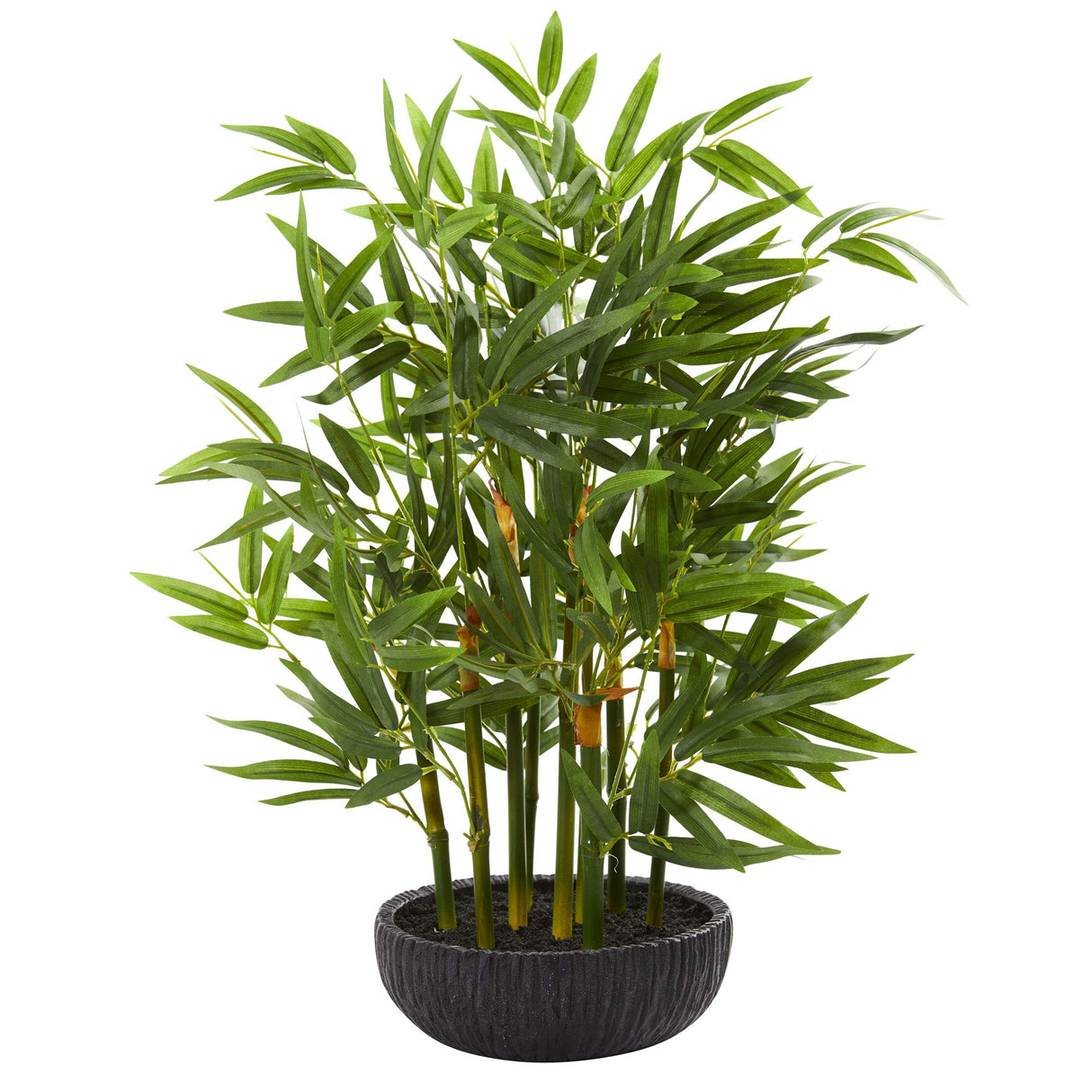 Nearly Natural 20” Bamboo Artificial Silk Plants, Green Nearly Natural