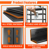 Leariso 63'H Garage Shelving,Adjustable Storage Shelf,Standing Shelves Unit - Heavy Duty Metal Storage Shelving,Easy Assemble Rack Units for Garage,Metal Shelves(4Tier-63'H, 39.4'W*17.7'D) Leariso