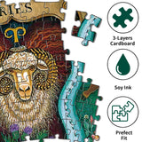 Zodiac Horoscope Puzzles for Adults 1000 Pieces Challenging Puzzle Perfect for Game Nights 1000 Piece Jigsaw Puzzles for Kids, Family, Friends and Lovers, Finished Size 26.7" x 26.7" XWFXZRO