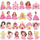 SHOWERRING 5D DIY Diamond Art Stickers Kits for Kids,Cartoon Gem Digital Art Painting Stickers Mosaic Craft Kit (Castle Princess) SHOWERRING