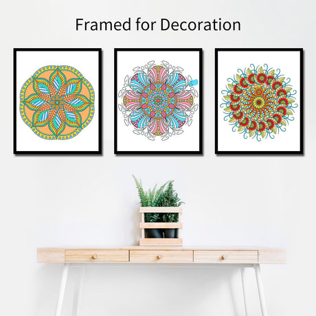 Jadeso Mandala Coloring Book for Adults - 30 Original Mandala Patterns and Designs, Adult Coloring Book Spiral Bound, Coloring Books for Adults Relaxation, Thick Smooth Paper(120gsm) Jadeso