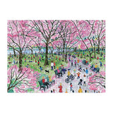 Galison Michael Storrings Cherry Blossoms 1000 Piece Puzzle from Galison - Beautifully Illustrated Jigsaw Puzzle of Cherry Blossom Season in D.C, 27" x 20", Fun & Challenging, Unique Gift Idea Galison