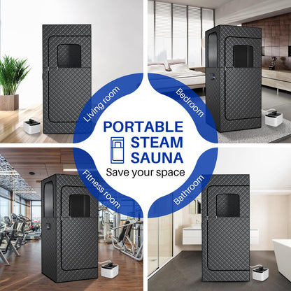 TOREAD Portable Steam Sauna Box for Home, Personal Steam Home Sauna Tent at Home Sauna with 2.6L 1000W Steamer Remote Control,Portable Sauna Box for Weight Loss