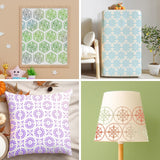 20 Pcs 4x4'' Mandala Stencils for Painting on Wood, Floor, Wall, Tile Fabric, Reusable Furniture Stencils Painting Template Mandala Template for DIY Rock Art Projects Decoration Yazhiji