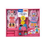 Melissa & Doug Disney Minnie Mouse and Daisy Duck Magnetic Dress-Up Wooden Doll Pretend Play Set (40+ pcs) Minnie Mouse Toys, Disney Dress Up Dolls For Preschoolers And Kids Ages 3+ Melissa & Doug