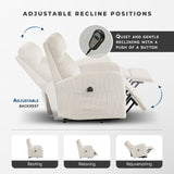 Lexicon Power Lift Recliner Chair for Elderly with Remote Control, Gentle Lift Motion, Side Pocket Armrest, Corduroy Upholstered Electric Recliner for Living Room/Bedroom, Easy Assembly, Beige Lexicon
