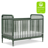Namesake Liberty 3-in-1 Convertible Spindle Crib with Toddler Bed Conversion Kit in Forest Green, Greenguard Gold Certified (M7101FRGR) NAMESAKE