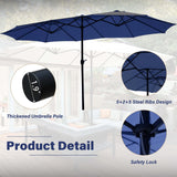 Cozy Daisy Patio Umbrella Without Base, 15 FT for Outdoor Patio, Deck Umbrellas Cozy Daisy