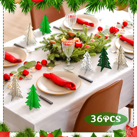 Blosssound 48 Pcs Christmas Craft Set 36 Wood Tree Crafts 3D Christmas Tree Cutouts with 12 Colored Markers Wooden Unfinished Slices to Paint for Xmas Winter DIY Handmade Tiered Tray Decor Blosssound