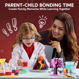 Klever Kits Amazing Science Kits- 85+ Experiments Educational Toys, STEM Activities with Erupting Volcano and Growing Crystal Tree for Kids Aged 6 7 8+ Klever Kits