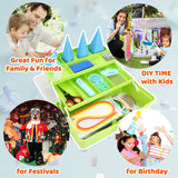 JoyPlus Quilling Kits for Beginners with Manual, 24 Tools & Supplies with Durable Storage Box, Updated Paper Crimper Tool, Premium Husking Board & Electronic Pen Green JoyPlus