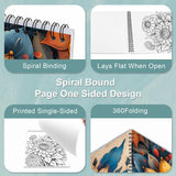 Mandala Coloring Book for Adults - Spiral Bound, One-Sided Design With Thick Paper for Relaxation and Mindfulness - Valentine Gift for Women CKMOREL