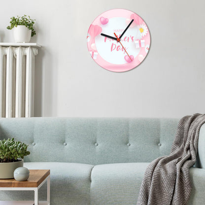 Yaocom 6 Pcs Glass Sublimation Blank Wall Clocks 7.9 Inch Round Printing Wall Clock DIY Decorative Battery Operated Clock for Graduation School Home Decor