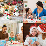 Ariepoue Christmas Stocking Stuffers for Kids Teen Boys Girls - 9 Pack Build Snowman Kit Christmas Crafts Gifts for Kids Creative Air Dry Modeling Clay Xmas Gift Birthday Gifts Ariepoue