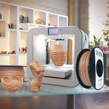 COLORFUL Wood Grain PLA 3D Printer Filament 1.75mm, Dual Color Filament with 20% Wood Fiber, 3D Printing PLA Filament Wood Grain Filament, 1kg Spool (2.2 lbs),Dimensional Accuracy +/- 0.05 mm colorful