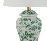 JONATHAN Y JYL3005B Penelope 22" Chinoiserie Classic LED Table Lamp Cottage Traditional Bedside Desk Nightstand for Bedroom Living Room Office College Bookcase LED Bulb Included, Green/White JONATHAN Y