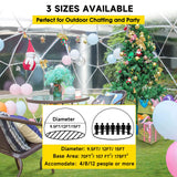 Gaonala Garden Dome Igloo, 12*7.2 ft PVC Dome Tents with 2*10m Light Strings, Weatherproof Greenhouse Garden Bubble Tent , Transparent Igloo Dome House for Outdoor, Party, Backyard Gaonala