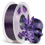 ANYCUBIC Silk Dual Color Pla Filament, 2-in-1 Chrome Coextrusion Color Change 3D Printer Filament 1.75mm Dimensional Accuracy +/- 0.02mm, Silk Texture, 1KG Spool (2.2 lbs), Black Purple ANYCUBIC