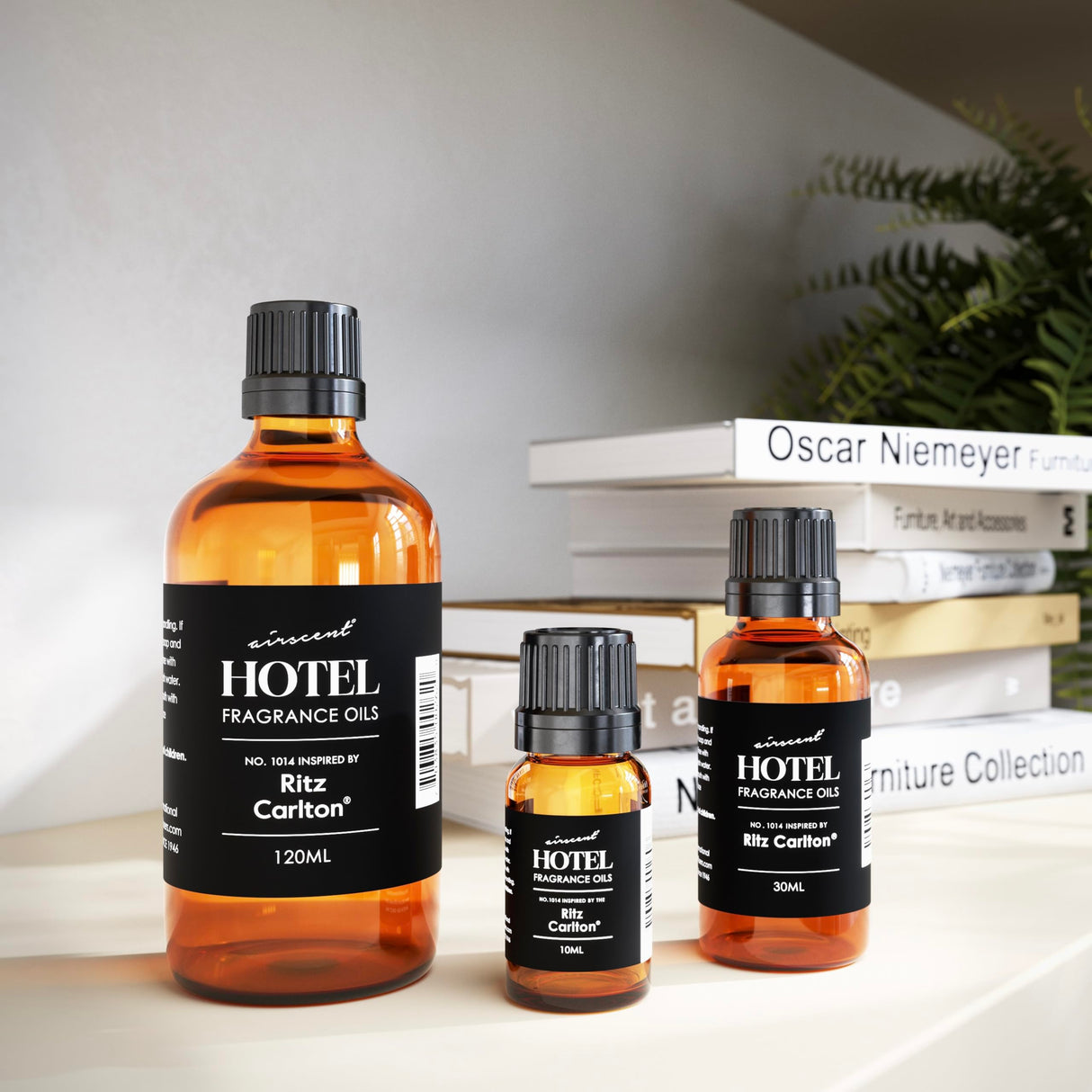 AirScent Hotel Diffuser Oil Inspired by The Ritz Carlton Hotel Scent - Premium Fragrance Oil No. 1014 for Ultrasonic and Waterless Diffusers and Crafting - 10 mL, 0.34 fl oz Glass Dropper Bottle Air-Scent