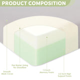 Lazyzizi Folding Sofa Bed Foldable Futon Couch Bed 4Inch Sleeper Floor Sofa for Adults, Camper, Guest, with Headrest, Breathable & Washable Cover (Single) Lazyzizi