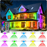 RCUICA 500FT Permanent Outdoor Lights Waterproof with Smart App Control Remote,DIY Scene Modes,Music Sync hronization,Eaves Lights for Garden Decor,Deck,Christmas RCUICA