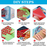 LELEMON Diamond Painting Kits,Sunset Diamond Art for Adults,Landscape 5d Diamond Painting Kits for Adults,Scenery Diamond Art Kits with Diamond Painting Accessories for Home Wall Decor 12 x 16inch LELEMON