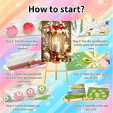 Arttoplus 4 Pack Framed Paint by Numbers Kit for Adults Beginners-DIY Christmas Adult Paint by Number Kits on Canvas Framed, Acrylic Oil Painting Kits for Adults for Gift Home Decor(8x12inch) Arttoplus