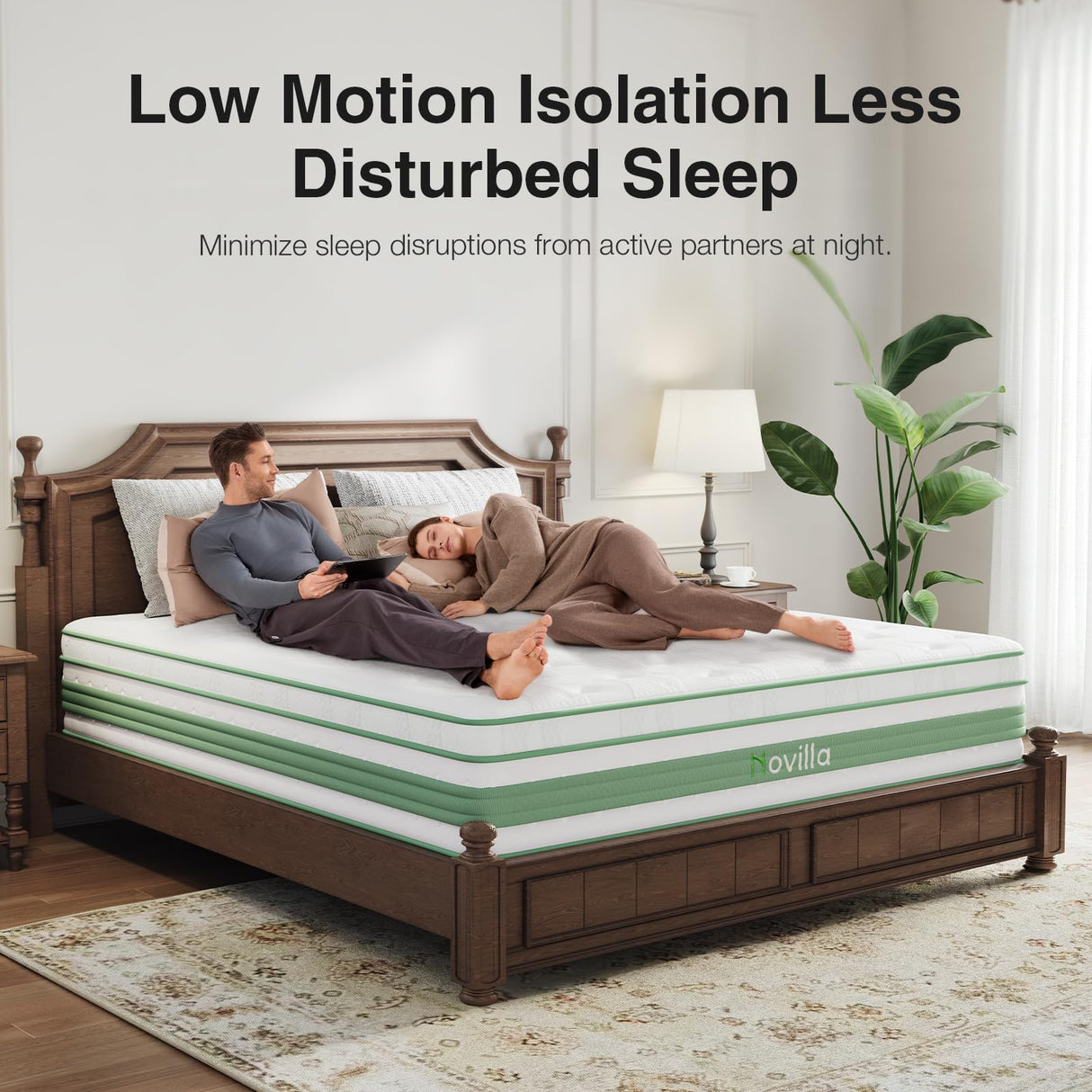 Novilla King Size Mattress 14 inch, King Size Hybrid Mattress in a Box with Motion Isolation,Gel Memory Foam with Pocket Springs for Support & Pressure Relief, Medium Firm Pillow Top Mattresses Novilla