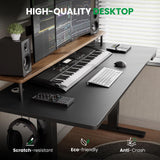 SIAGO Electric Standing Desk Adjustable - 55 x 24 Inch Sit Stand up Desk with Cable Management - 3 Memory Preset Adjustable Height Table SIAGO