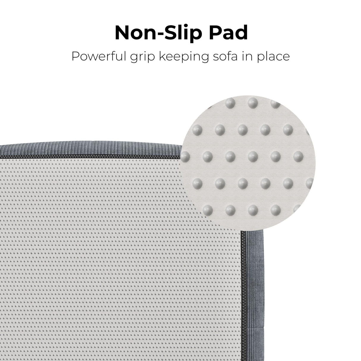 LIKIMIO 118" L-Shaped Modular Sectional Sofa for Living Room, Oversized 3-Seater Couch with Deep Seat, Movable Ottoman, No Assembly Needed, DIY Combination, Corduroy Upholstery, Dark Grey LIKIMIO